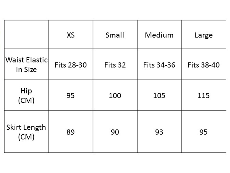 Size Chart – SERUNA COLLECTION